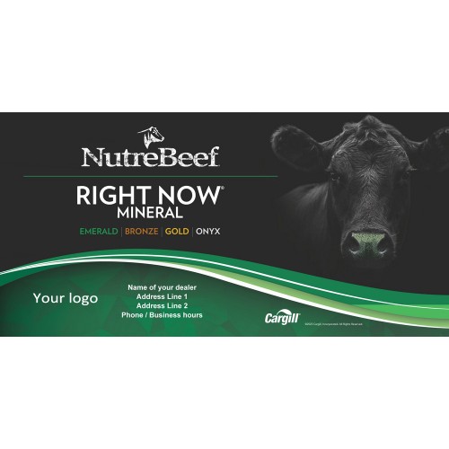  BOEUF NUTREBEEF MAINTENANT MINÉRAL 96x48 ALUPANEL SIGNE CARGILL BILINGUE