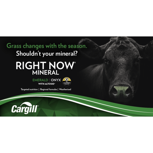 ANGLAIS, 11x8.5 RIGHT NOW MINERAL WITHOUT SALE (logo Cargill)