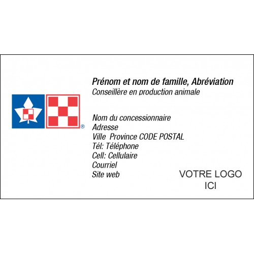 CARTES DE VISITE RECTO PURINA FRANÇAIS