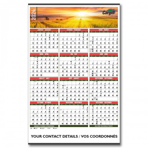 Calendriers Etable 24''x36''