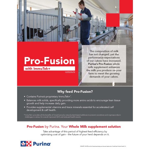 ANGLAIS, PRO-FUSION PURINA SELL SHEET