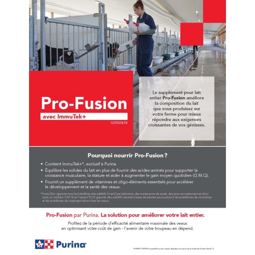 FRANCAIS, SELL SHEET PURINA PRO-FUSION