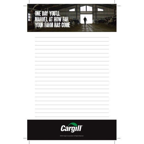 TABLETTE LIGNÉE 20 FEUILLES, CARGILL