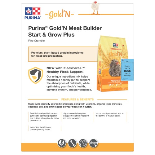 ANGLAIS, TECH SHEETS GOLD'N MEAT BUILDER START GROW PLUS