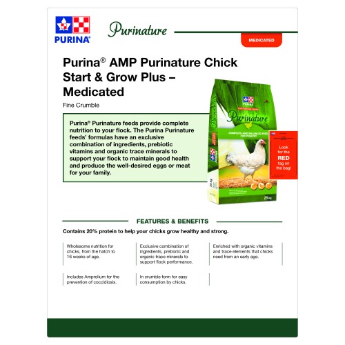 ANGLAIS, TECH SHEETS PURINATURE AMP CHICK