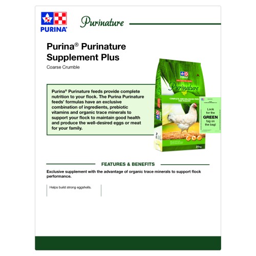 ANGLAIS, TECH SHEETS PURINATURE SUPPLEMENT PLUS