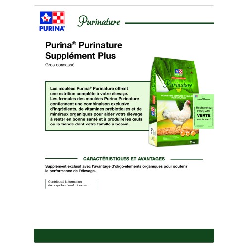 FRANCAIS, TECH SHEETS PURINATURE SUPPLEMENT PLUS